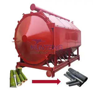 Smokeless pyrolysis furnace for activated carbon black making machines to make activated carbon