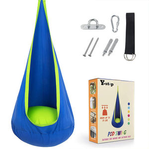 Sedia a dondolo amaca da giardino per bambini, da esterno e interno, lettino amaca sospeso per neonati, sedia amaca resistente in nylon - Product Image 3