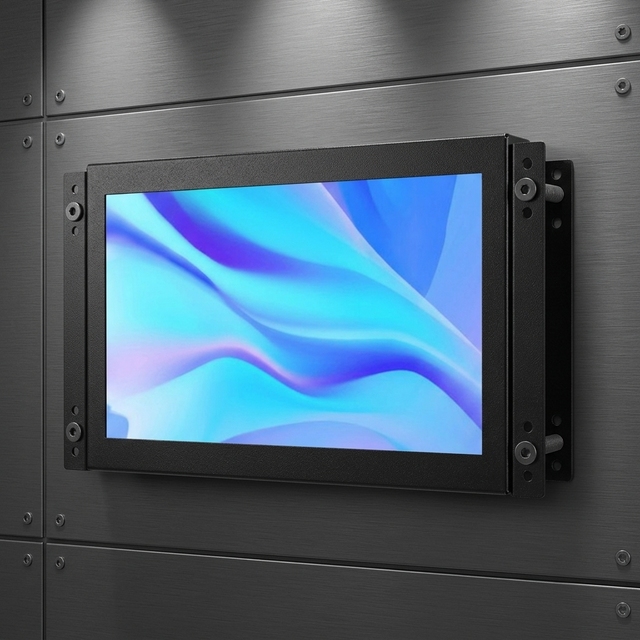 New Open Frame 7inch Metal Monitor Wall Mounted Industrial Touchscreen LCD Display VGA Touch Screen Monitor