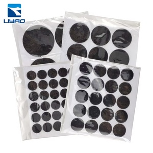 Adesivi adesivi a gettone con gancio autoadesivo per impieghi personalizzati ecologici con retro doppio lato colla con cinturino a toppe quadrate - Product Image 4