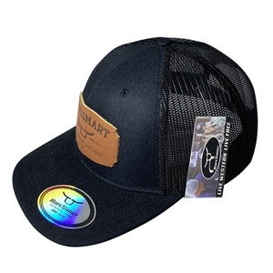 Gorra de béisbol de camionero bordada personalizada OEM con su propio logotipo gorra de camionero Snapback de malla con patrón liso - Product Image 2