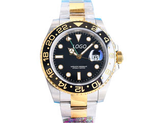 Montre automatique de luxe pour homme Pepsi, avec verre saphir, bracelet en acier inoxydable, design tendance, décontractée et professionnelle - Product Image 2