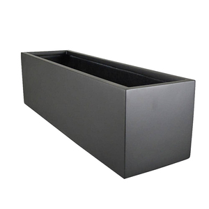 Jardinera Cuadrada de Metal Negro Resistente, Estructura de Acero Soldado, para Jardín o Patio, Resistente al Óxido, Diseño Apilable, Personalizable OEM/ODM - Product Image 5