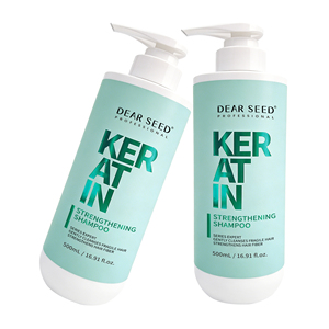 Champú Fortalecedor de Queratina para <span class=keywords><strong>Cabello</strong></span> Frágil y Dañado, Limpieza Suave Profesional, Repara, Fortalece la Fibra Capilar, Reduce la Rotura - Product Image 1
