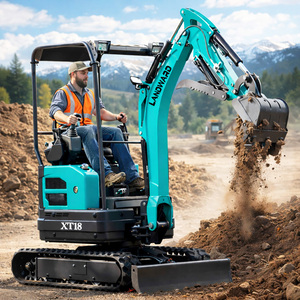 Mini-excavatrice multifonctionnelle de 1,8 tonne, excavatrice sur chenilles hydraulique, homologuée CE, 1800 kg, utilisation en extérieur, faible entretien, livraison gratuite - Product Image 1