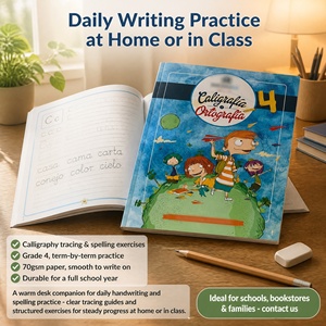 Cuaderno de Escritura en <span class=keywords><strong>Español</strong></span> Educativo, 4 Colores, Encuadernación Perfecta, Laminado Brillante, Libro de <span class=keywords><strong>Ejercicios</strong></span> - Product Image 2