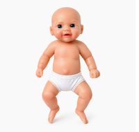 Poupée Reborn réaliste en silicone solide de 20 cm (8 pouces), lavable, pour le bain et la déguisement, adorable compagnon de jeu de la taille d'une paume, idéale comme cadeau de vacances