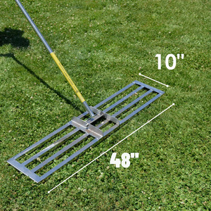 48 inç çim tesviye tırmığı paslanmaz çelik karbon çelik çim tesviye aleti çim golf sahası tesviye toprağı için çim düzeltme aleti - Product Image 2