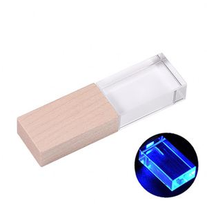 Promoción de Regalo de Boda de Lujo, Pendrive de Cristal 2.0 3.0, Unidad Flash Transparente de Vidrio, Memoria USB Transparente de 8Gb 16Gb 32Gb - Product Image 3
