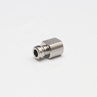 Adaptateur Luer en métal en acier inoxydable 316 bouchon femelle bouchon de seringue raccord Double femelle Luer à connecteur femelle Luer Lock