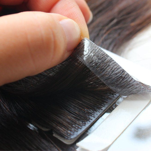 Extensions de cheveux naturels à bandes adhésives 100% Remy, trame simple, double épaisseur, légères, sans couture, vente en gros - Product Image 2