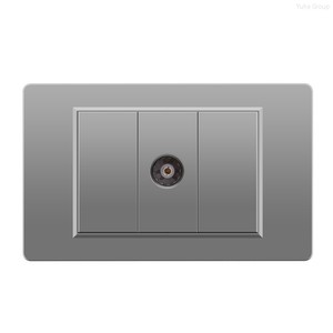 Panel de enchufes de pared para TV por cable, PC industrial, ordenador, satélite, con interruptor - Product Image 3
