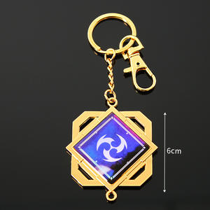 LLavero de Anime Genshin Impact, accesorios de ojo de Dios, bolso colgante de metal, novedad de <span class=keywords><strong>2022</strong></span> - Product Image 2
