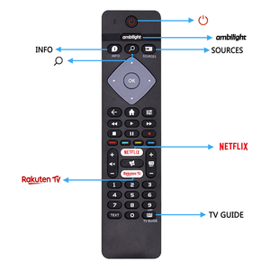 Télécommande universelle IR de qualité pour téléviseurs intelligents <span class=keywords><strong>Phil</strong></span> Smart LED LCD SmartTVs 50PUS6754/12 50PUS6704/12 43PUS6754/12 43PUS6704/12 - Product Image 4