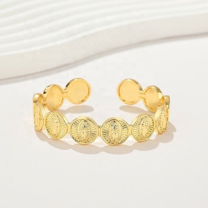 Bracelet en alliage de cuivre plaqué or 18 carats pour femme, style chic, bijoux fantaisie, vente en gros, bracelets de créateur - Product Image 3