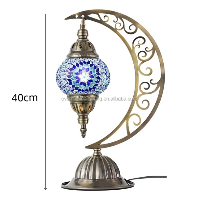 Marrakech Handmade Moroccan Moon Lamp DIY Mosaic Turkish Stained GLass Lamp Kits