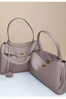 Sac à bandoulière en cuir véritable pour femme, design entièrement en cuir, nouvelle collection 2026, grande capacité, fermeture éclair, doux, confortable, décontracté