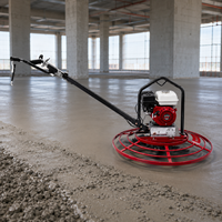 Ponceuse à béton électrique à moteur thermique pour finition de sols, polisseuse de ciment, truelle mécanique pour béton