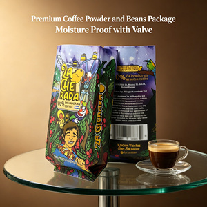 Bolsas <span class=keywords><strong>de</strong></span> Café Personalizadas con Impresión Premium, a Prueba <span class=keywords><strong>de</strong></span> Humedad, <span class=keywords><strong>de</strong></span> Aluminio y Plástico Laminado, con Válvula y Fuelle Lateral - Product Image 1