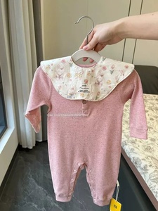 Tutina per Neonati Primavera/Autunno Stile Instagram, Body a Maniche Lunghe Unisex per Bambini e Bambine, Taglie Standard, in Velluto a Coste con <span class=keywords><strong>Pelliccia</strong></span> di Coniglio - Product Image 2