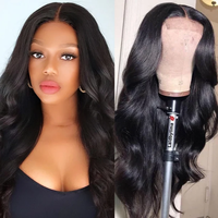 Perruque Lace Frontal HD Invisible, sans colle, perruque de cheveux humains ondulés, pré-épilée, fermeture Super complète, parfaite pour toutes les couleurs de peau