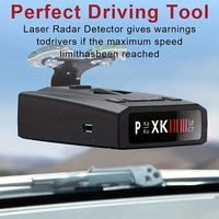 Détecteur LiDAR de voiture Podofo 300-1000m/984-3280ft Radar de vitesse longue distance/Automatique 360 °/Invite vocale/Système d'alarme/Mode silencieux