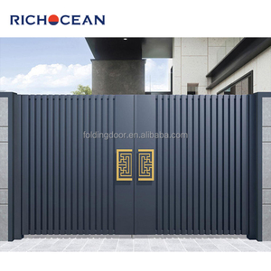 Richocean hiện đại tự động BIỆT THỰ VƯỜN cổng ban công Bên ngoài cổng đường lái xe trượt lối vào nhôm điện cổng - Product Image 2
