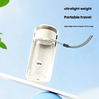 Bouteille d'eau pliable et réglable 2-en-1 pour chien, anti-fuite, en PP de qualité alimentaire, ultra-légère et portable pour la promenade