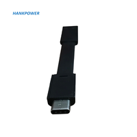 Câble de charge magnétique plat USB micro portable 9 cm, câble magnétique en forme de nouille