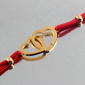 Bracciale in corda intrecciata amore a doppio strato da <span class=keywords><strong>cuore</strong></span> a <span class=keywords><strong>cuore</strong></span> - Product Image 5