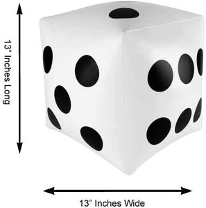 Juguete Inflable Gigante <span class=keywords><strong>de</strong></span> <span class=keywords><strong>Dados</strong></span> <span class=keywords><strong>de</strong></span> PVC con Puntos Negros para Juegos <span class=keywords><strong>de</strong></span> Piscina, Fiestas en la Playa y Actividades al Aire Libre - Product Image 5