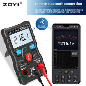 Multimètre numérique professionnel ZOYI ZT-5B, voltmètre AC/DC à gamme automatique, ampèremètre, mesure de résistance, mini-mètre d'électricien à 4 chiffres - Product Image 3