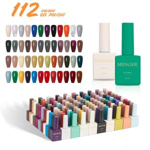 Menghe 112 Farben UV-Gel Nagellack Set OEM / ODM einfarbig eine Flasche - Product Image 2