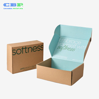 Boîte d'expédition en carton ondulé écologique CBP en gros, robuste, à plat, montage sans outil, personnalisable pour les commandes en ligne de votre boutique