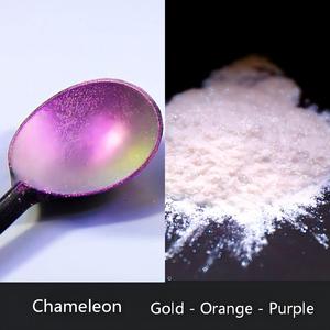 Pigment optique effet miroir caméléon, poudre chromée multichrome <span class=keywords><strong>à</strong></span> changement de couleur pour nail art, peinture automobile, décoration en résine époxy - Product Image 2