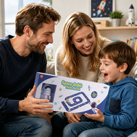 Puzzle de sol en papier Global Bridge Space Orbit avec avion et voiture, jouet éducatif à assembler soi-même pour enfants de 3 ans et plus