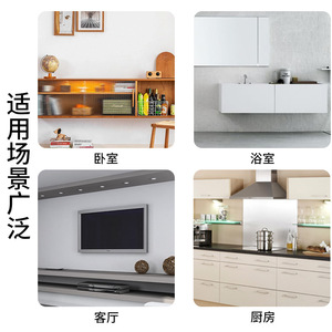 Soporte Triangular Ancho de 50 mm para Estantes de Pared, Soporte Invisible de Acero Laminado en Frío de Alta Resistencia, Herrajes para el Hogar - Product Image 5