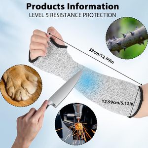 Mangas Resistentes a Cortes, Protectores de Brazos Suaves, Mangas de Seguridad <span class=keywords><strong>para</strong></span> Brazos, Protectores de Brazos <span class=keywords><strong>para</strong></span> Mordeduras, Jardinería, Cocina, Trabajo Agrícola - Product Image 4