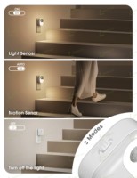 Lampes de nuit à détecteur de mouvement LOHAS 3CCT 3000K/4000K/5000K, lampes de nuit activées par le mouvement pour chambre à coucher, cuisine, salle de bain