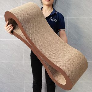 Griffoir pour chat en forme de huit, couleur café, durable, pour chats et animaux de compagnie - Product Image 1