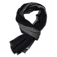Оптовая продажа мужской Базовый хлопок и лен шарф высокого качества в европейском стиле в полоску хлопковый шарф