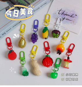 Pendentif porte-clés fruit de simulation, délicat, mignon, pour femme, orange, pour sac, couple, orange, patate douce - Product Image 2