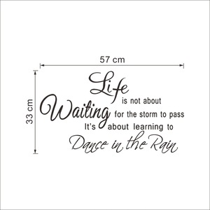 Life Is Not About Waiting <b>Wall</b> <b>Sticker</b> 40x60cm PVC Waterproof Home <b>Decoration</b> Modern Design - Product Image 4