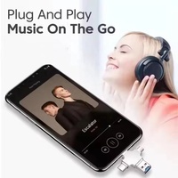4-in-1 OTG Card Reader Apple Adapter Light-ning Type C M-icro USB Flash Drive TF Card Reader