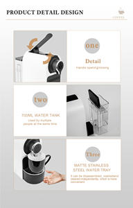 Offre Spéciale 110V 220V 1400W conception brevetée Mini Machine à café avec <span class=keywords><strong>Nespresso</strong></span> café poudre Capsule cafetière Machine - Product Image 4