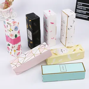 Different Design Party Supplies Creative Flamingo Marble Nougat Cookies Wedding Gift Chocolate Cake Packing Paper Box