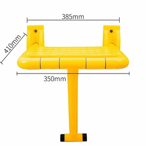 Wankang <b>Folding</b> Shower <b>Stool</b> Wall Mounted Plastic Safety Seat For Bathroom - Product Image 4