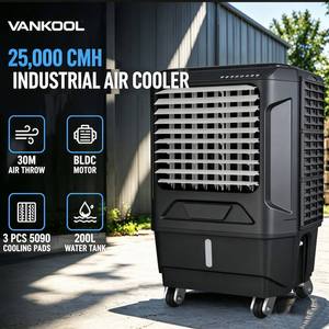 Enfriador Evaporativo Industrial Portátil BLDC de 25000 CMH y 800W, Enfriador de Desierto, Directo de Fábrica para Distribuidores Mayoristas 2500 - Product Image 1