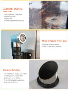 완전 자동에 가장 적합한 20 개의 트레이가 있는 전기 레스토랑 및 호텔 용품 콤비 찜기 오븐 - Product Image 5