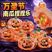 Jouet Squishy Géant Citrouille Halloween en Maltose pour Soulagement du Stress et Décompression à Rebond Lent en Caoutchouc/PVC
